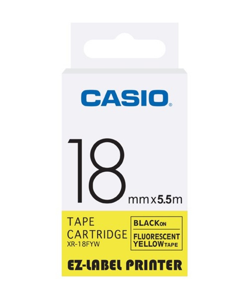 เทปพิมพ์ฉลาก Casio XR-18FYW