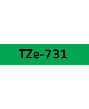 เทปพิมพ์ฉลาก Brother TZE-731 ชนิดเคลือบพลาสติก