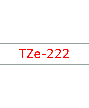 เทปพิมพ์ฉลาก Brother TZE-232 ชนิดเคลือบพลาสติก